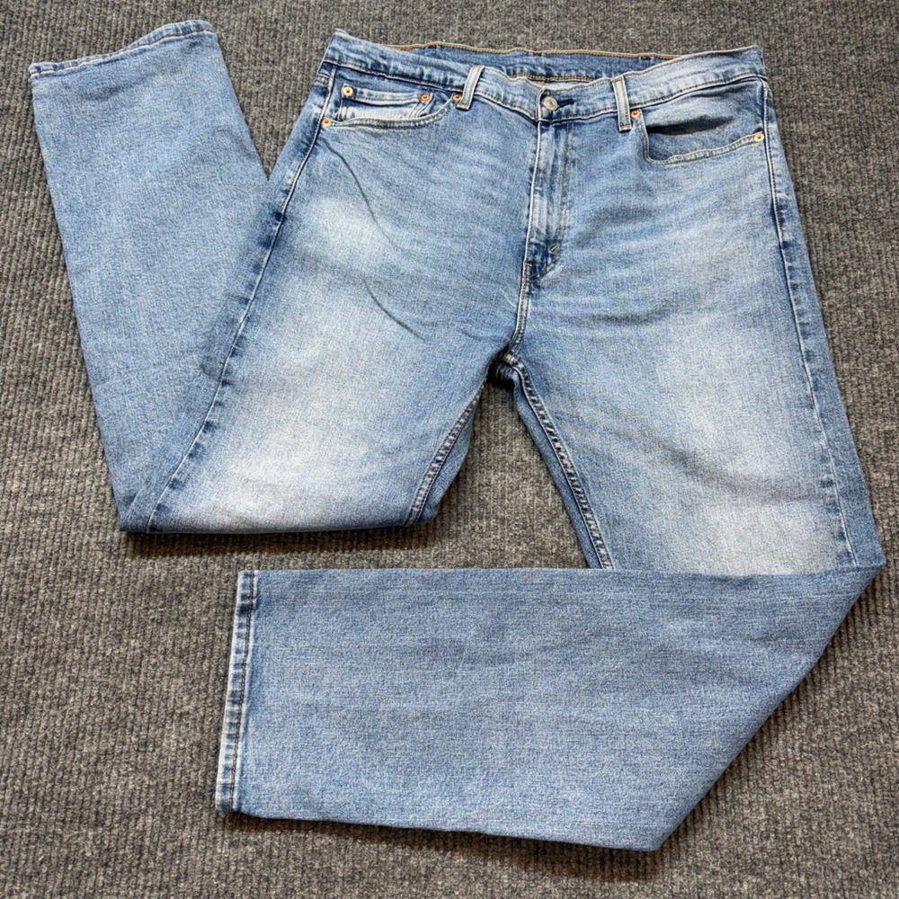 Levi's 505 36x30 Regular Fit Straight‎ Leg Jeans Light Wash Classic Denim